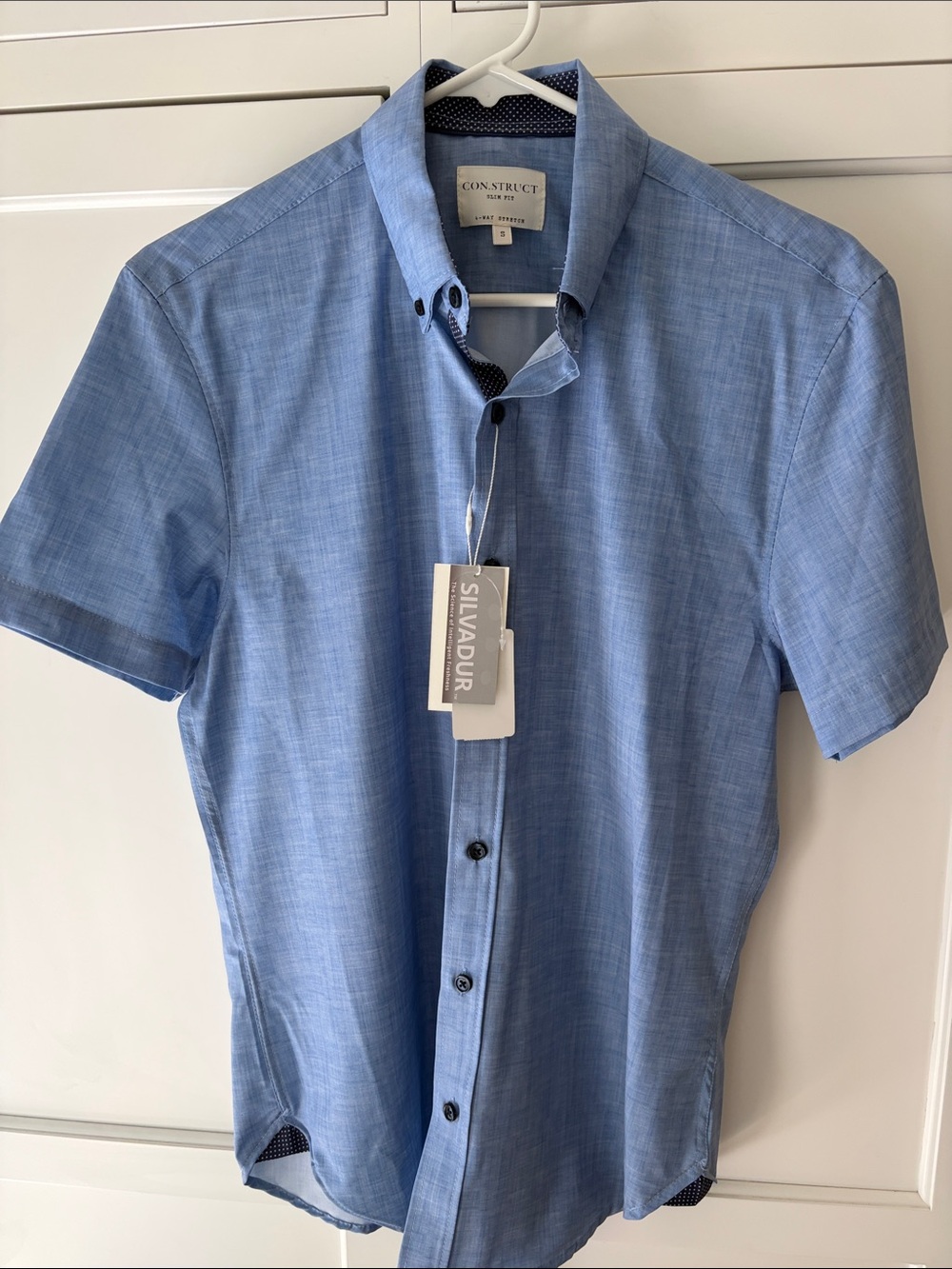 Brand new Modern Fit Short Sleeve Shirt - Light Blue